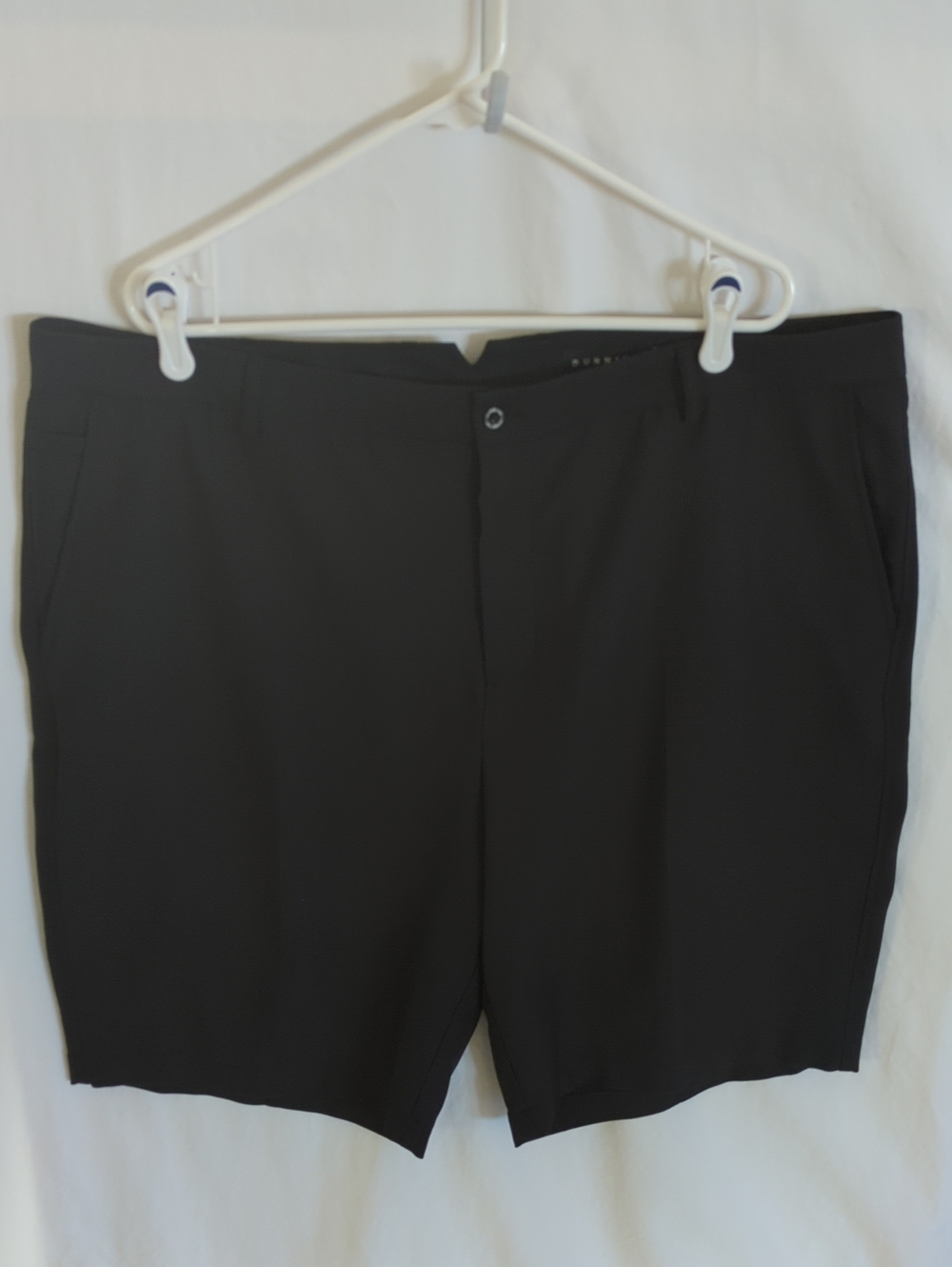 Dunning Black Flat Front Golf Shorts Mens 42 Performance Tech
